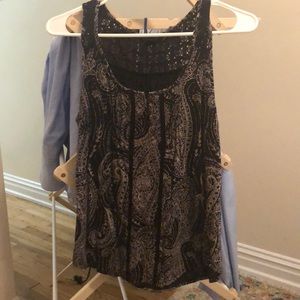 Black and cream tank